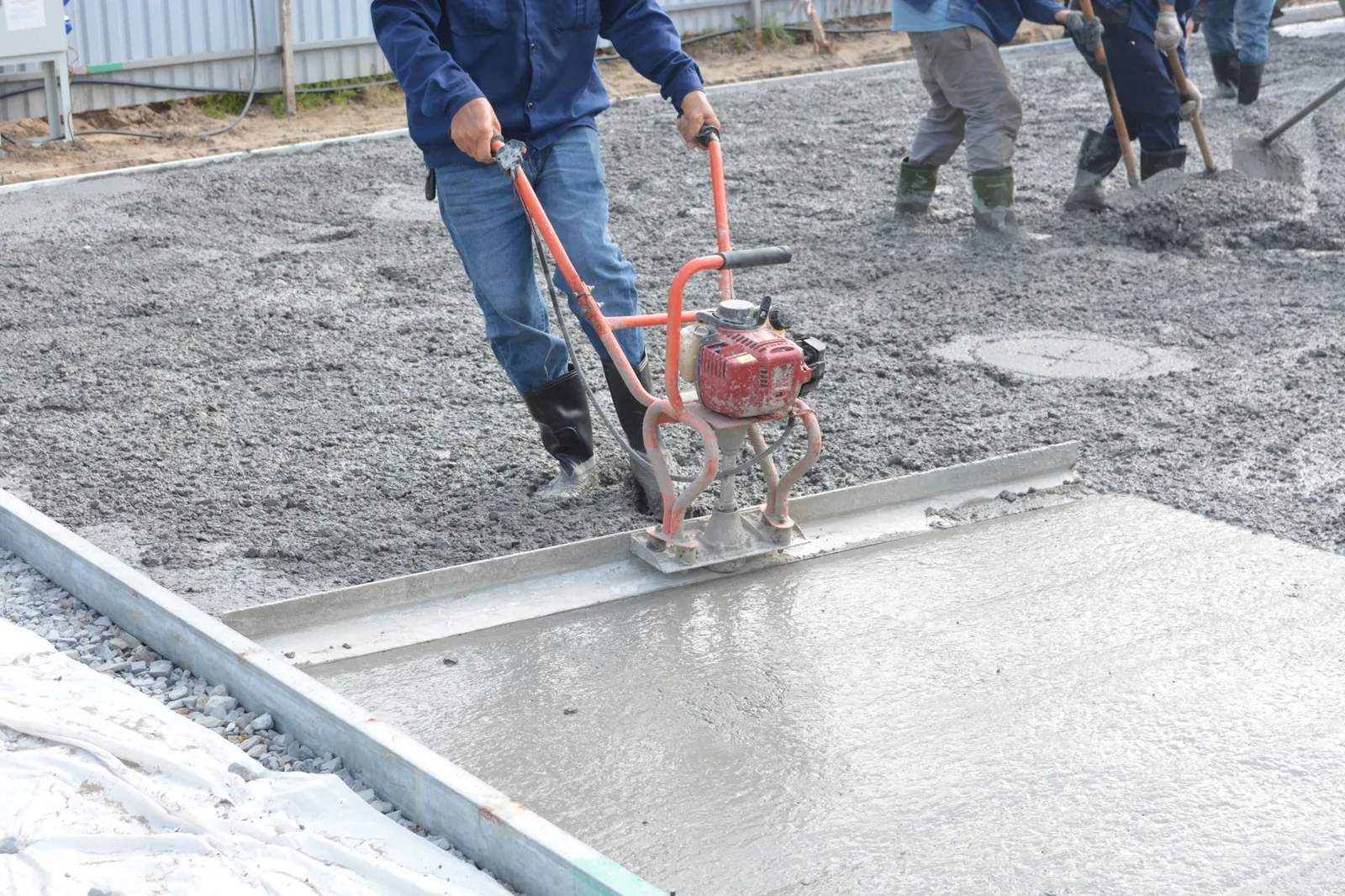 How to level a concrete patio with mudjacking equipment on a residential slab