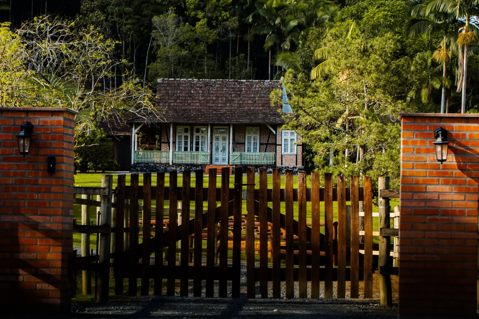 wooden privacy fence installation